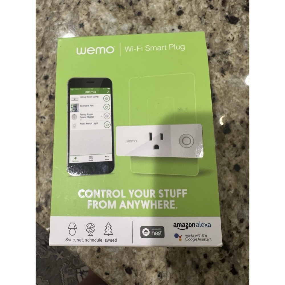 Belkin WEMO Mini Smart Outlet Plug Wi-Fi Enabled White‎ (F7C063) 2017 NEW in Box